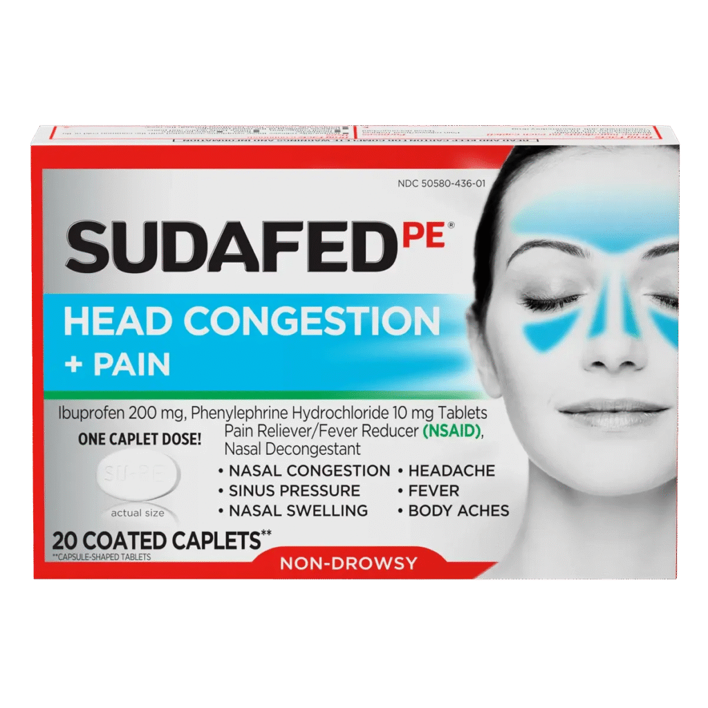 sudafed headache relief