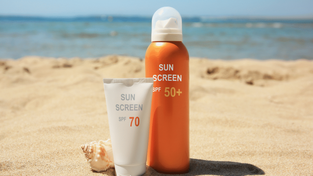 Sun protection on a bright day