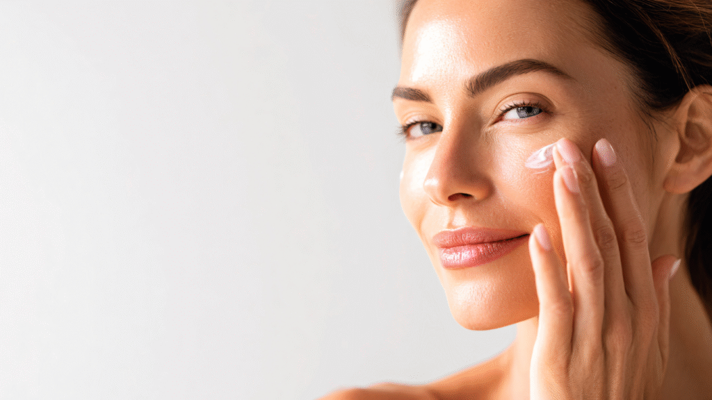 makeup and sunscreen