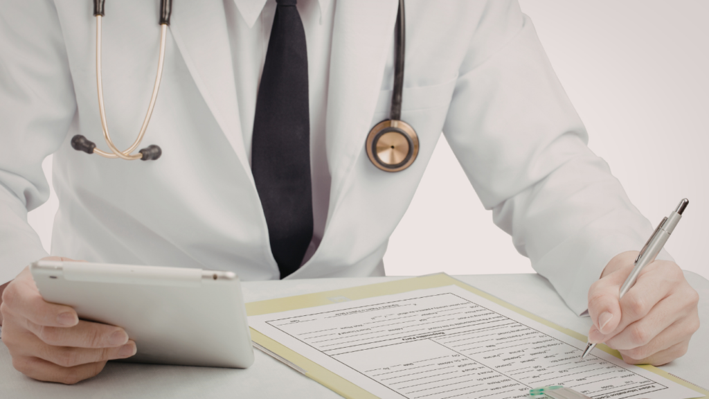 doctor reviewing patient records