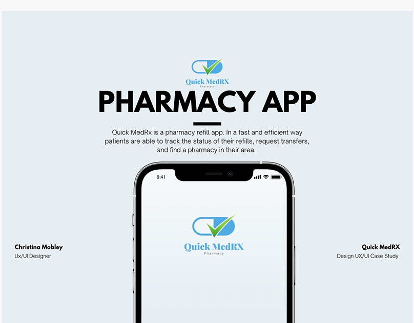 Quick MedRX is a pharmacy refill app that helps patients track refills, request transfers, and find pharmacies easily
